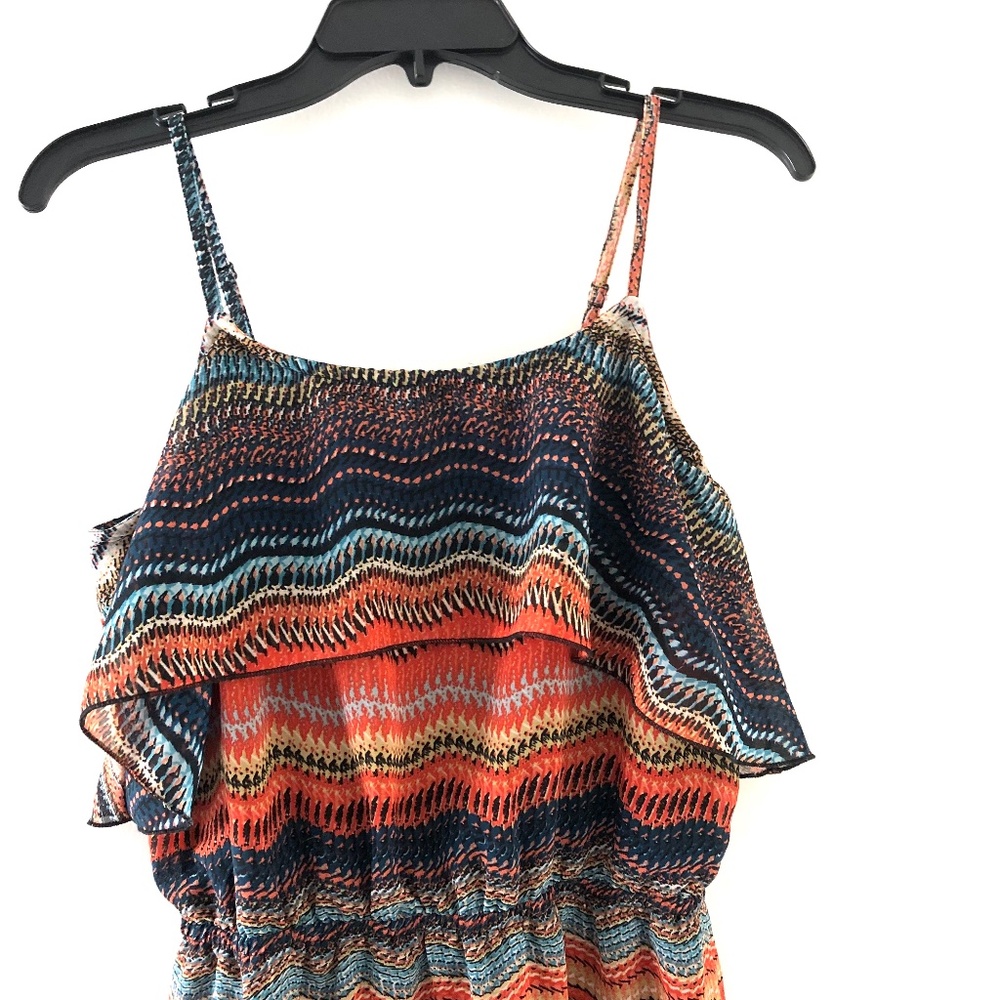 Indulge Maxi multi color summer dress size M